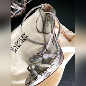 Strappy shimmery Stilettos